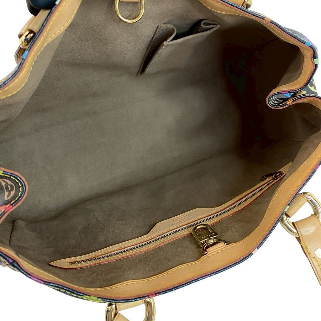 Louis Vuitton Aurelia MM Monogram Multicolor Leather Tote Shoulder Bag — view 9