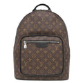 Louis Vuitton Backpack Josh NV Monogram Macassar Silver Brown