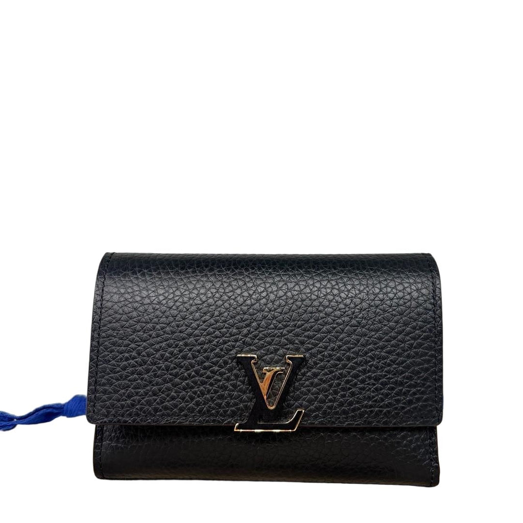 Louis Vuitton IC Capucines Compact Trifold Wallet Black