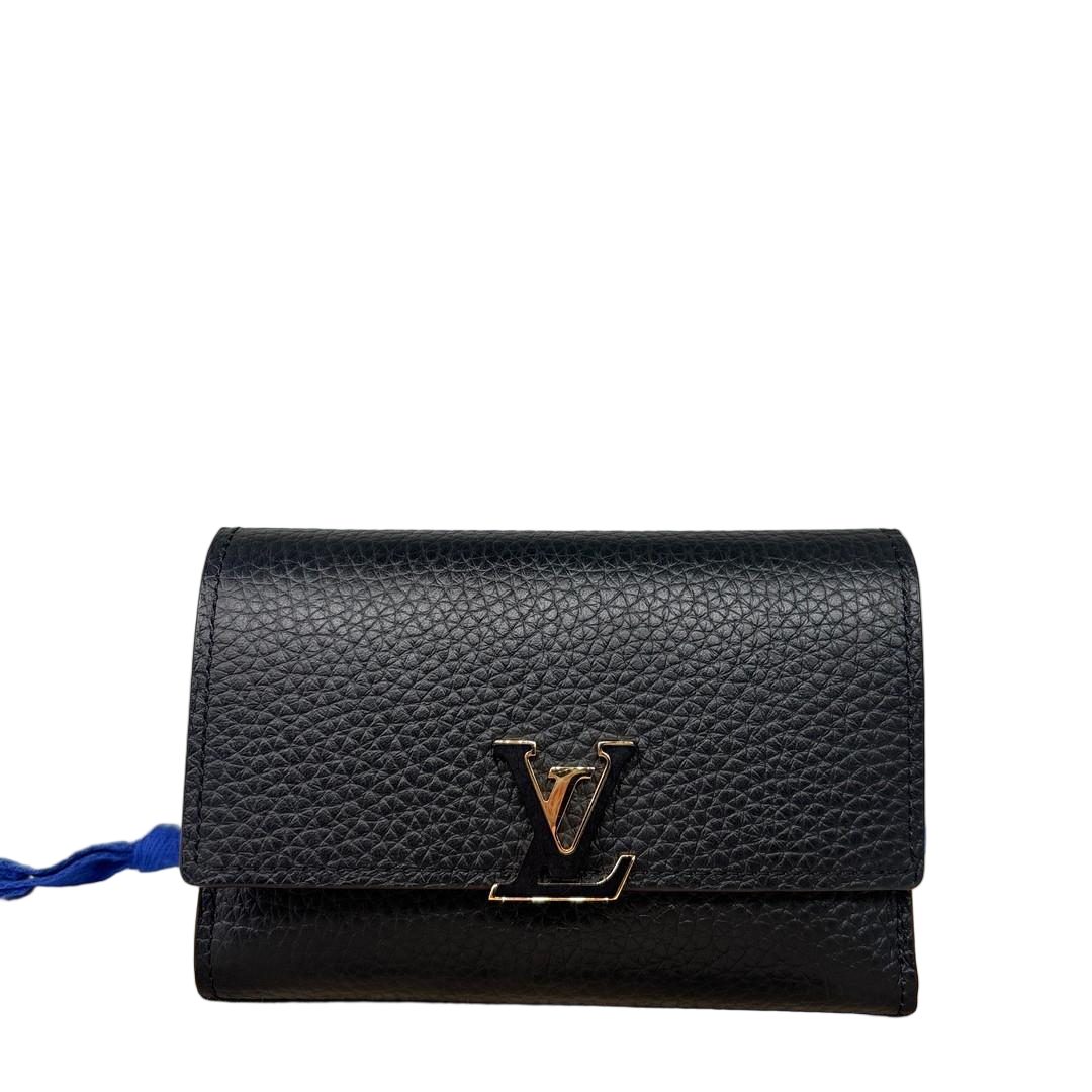 Louis Vuitton IC Capucines Compact Trifold Wallet Black