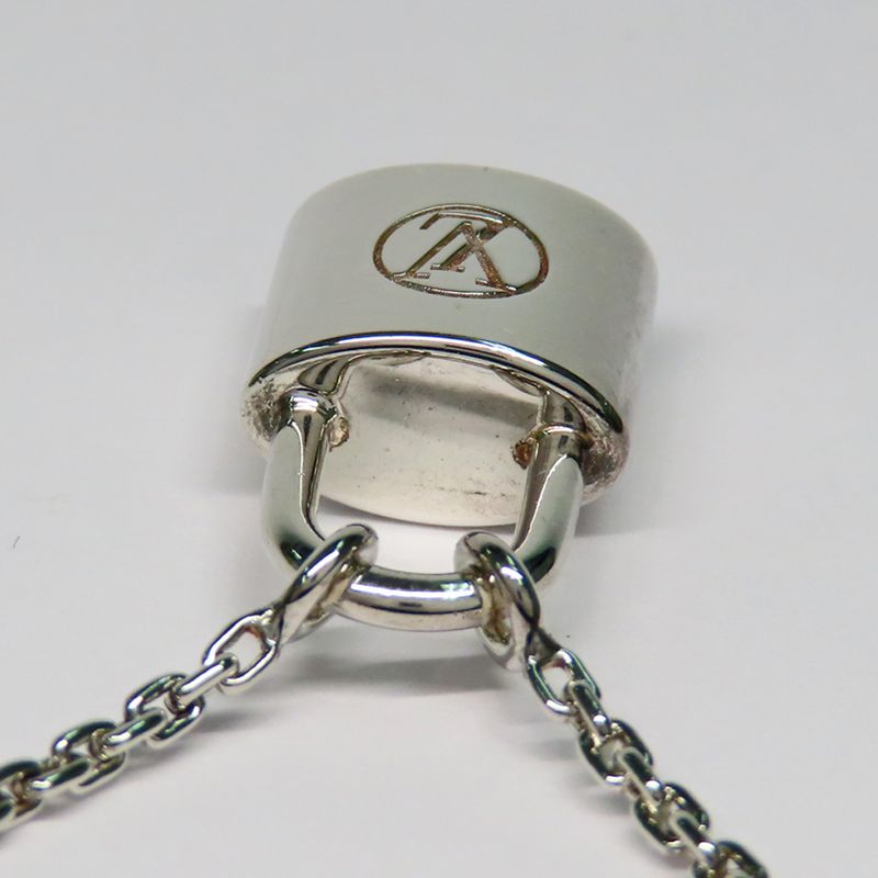 Louis Vuitton Pendant Silver Lockit AG 925 Padlock Necklace — view 5