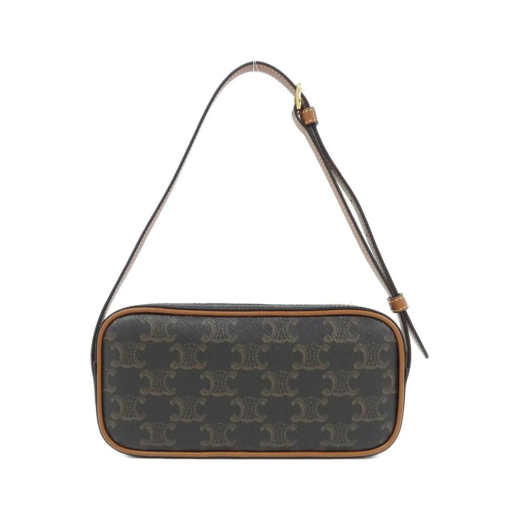 Celine Shoulder Bag Canvas Gold — view 2