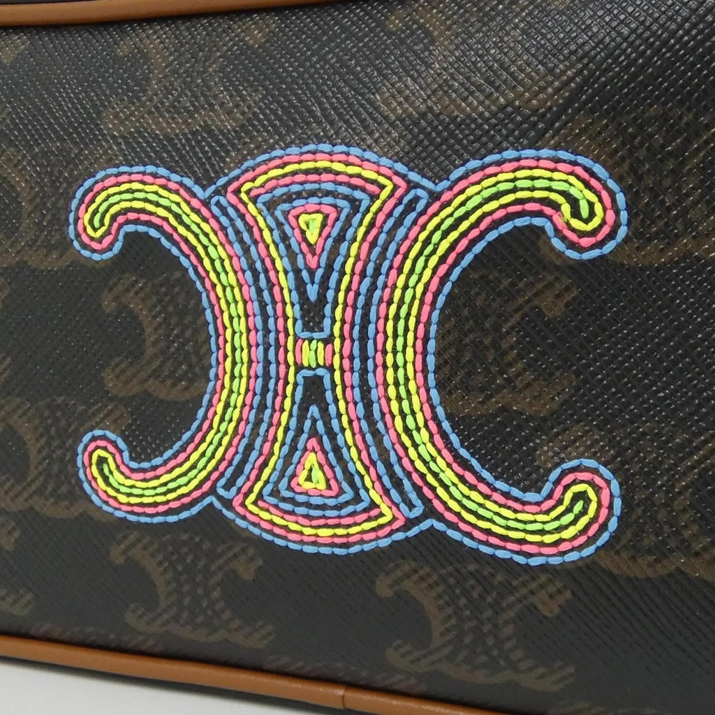 Celine Shoulder Bag Canvas Gold — view 4