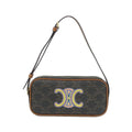 Celine Shoulder Bag Canvas Gold