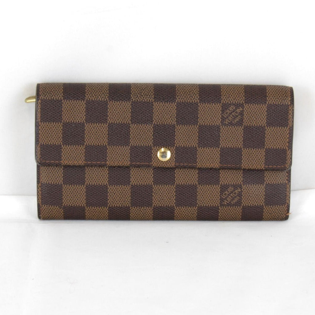 Louis Vuitton Portefeuille Sarah Wallet Damier Canvas Brown