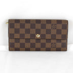 Louis Vuitton Portefeuille Sarah Wallet Damier Canvas Brown