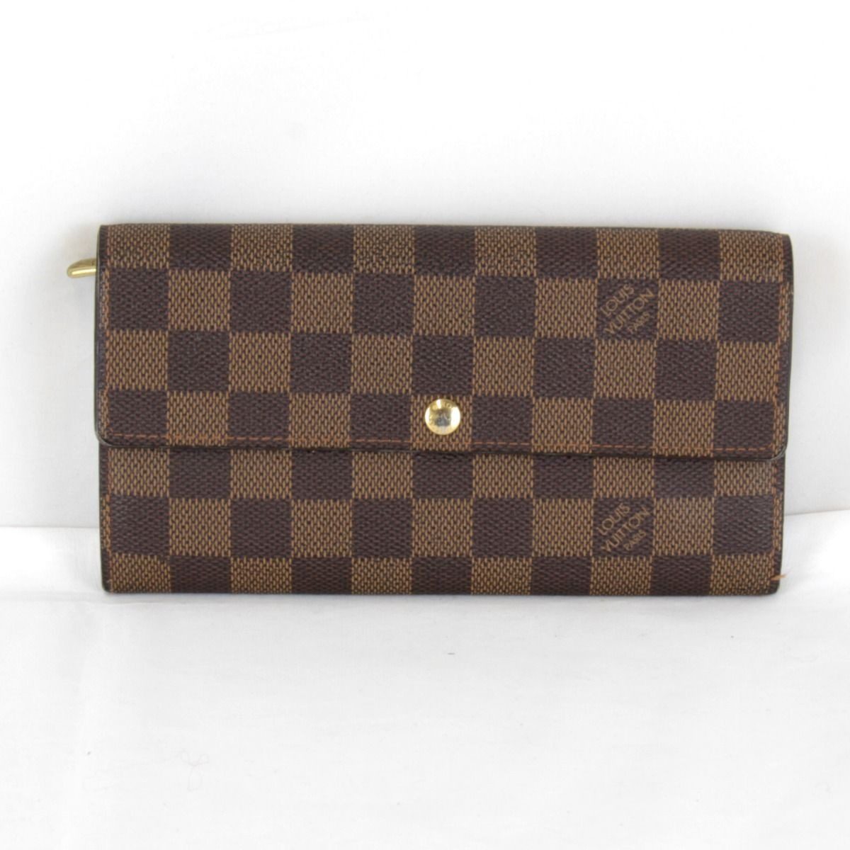 Louis Vuitton Portefeuille Sarah Wallet Damier Canvas Brown