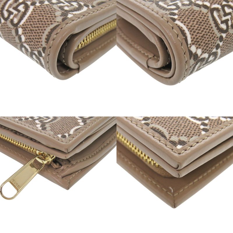 Gucci GG Shadow Medium Wallet Leather Brown Fold 1402 — view 4
