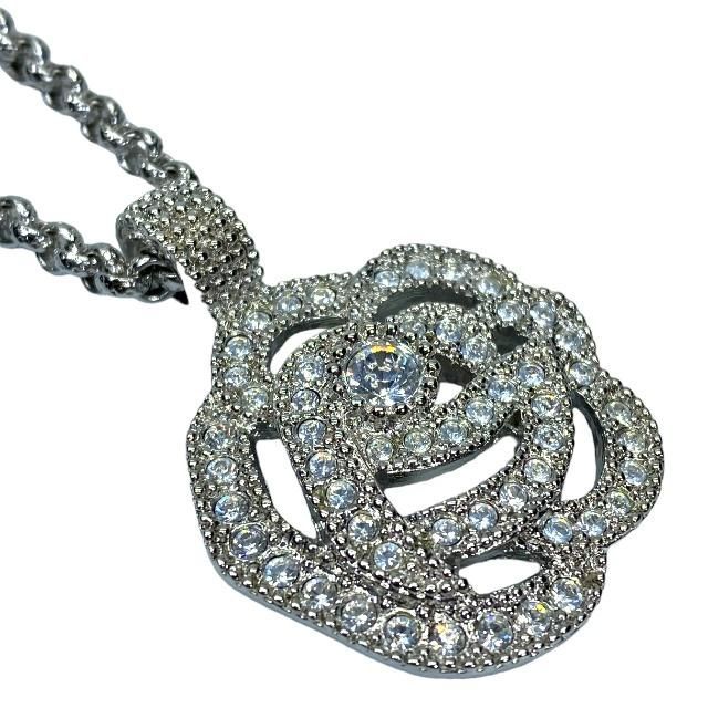 Christian Dior Necklace Pendant Accessory Jewelry Small Item Rose Flower Motif — view 4
