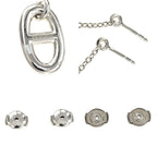 Hermes Chaine D'ancre Earrings Farande AG 925 Silver Jewelry Accessories — view 6