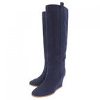 Chanel Long Boots Navy — view 3