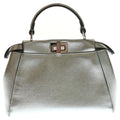 Fendi Peekaboo Mini 2-Way Bag Silver