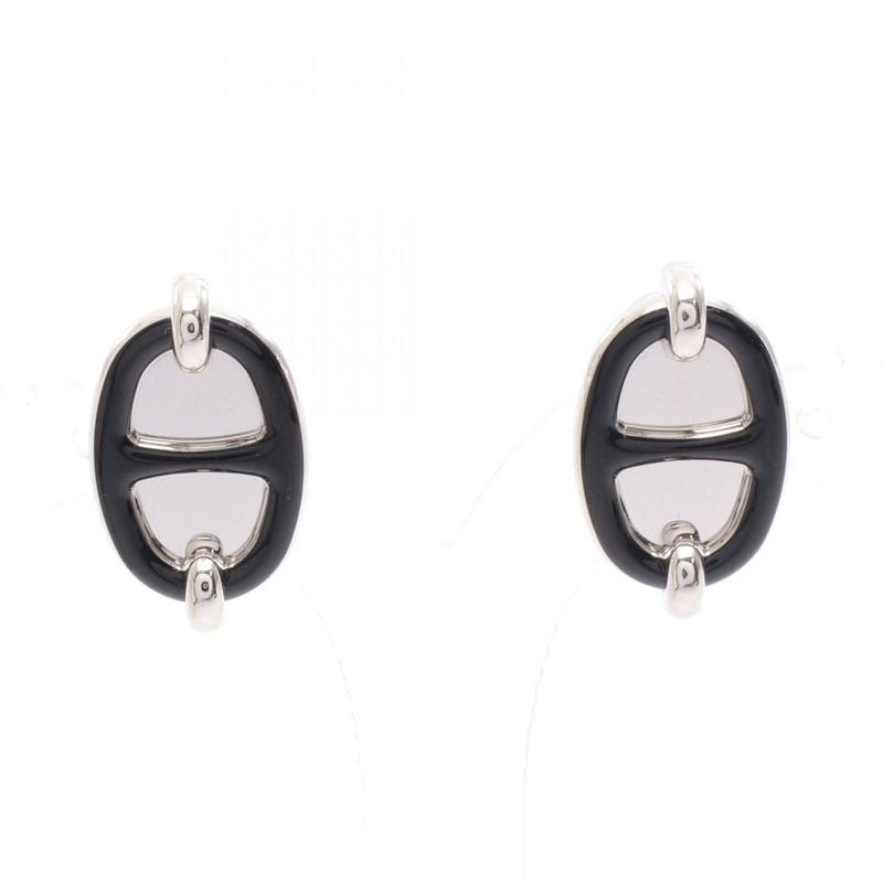 Hermes Earrings Mini Maillon Stainless Steel — view 2