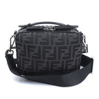Fendi Mini Travel Zucca Shoulder Bag Black 7 Va552