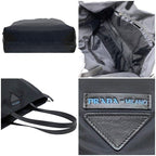 Prada Tote Bag Black Nero Nylon Leather 255 — view 3