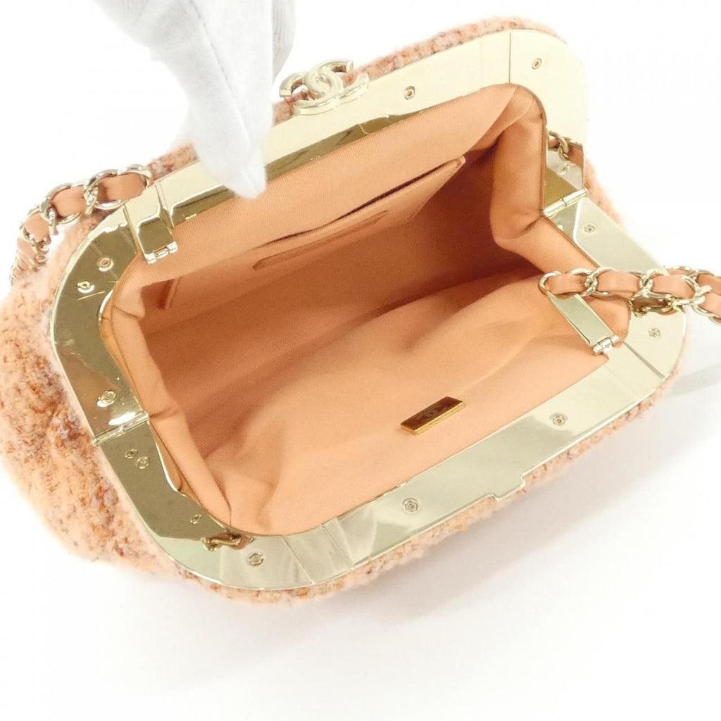 Chanel Shoulder Bag Wool Tweed — view 5