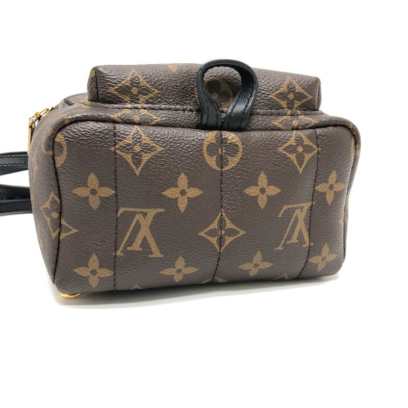 Louis Vuitton Backpack Palm Springs Mini Monogram Canvas Brown — view 5