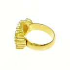 Christian Dior GP Rhinestone Logo Ring Gold — view 8