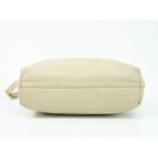 Prada Leather 2-Way Shoulder Bag Tote Beige Outside — view 3