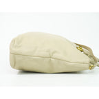 Prada Leather 2-Way Shoulder Bag Tote Beige Outside — view 4