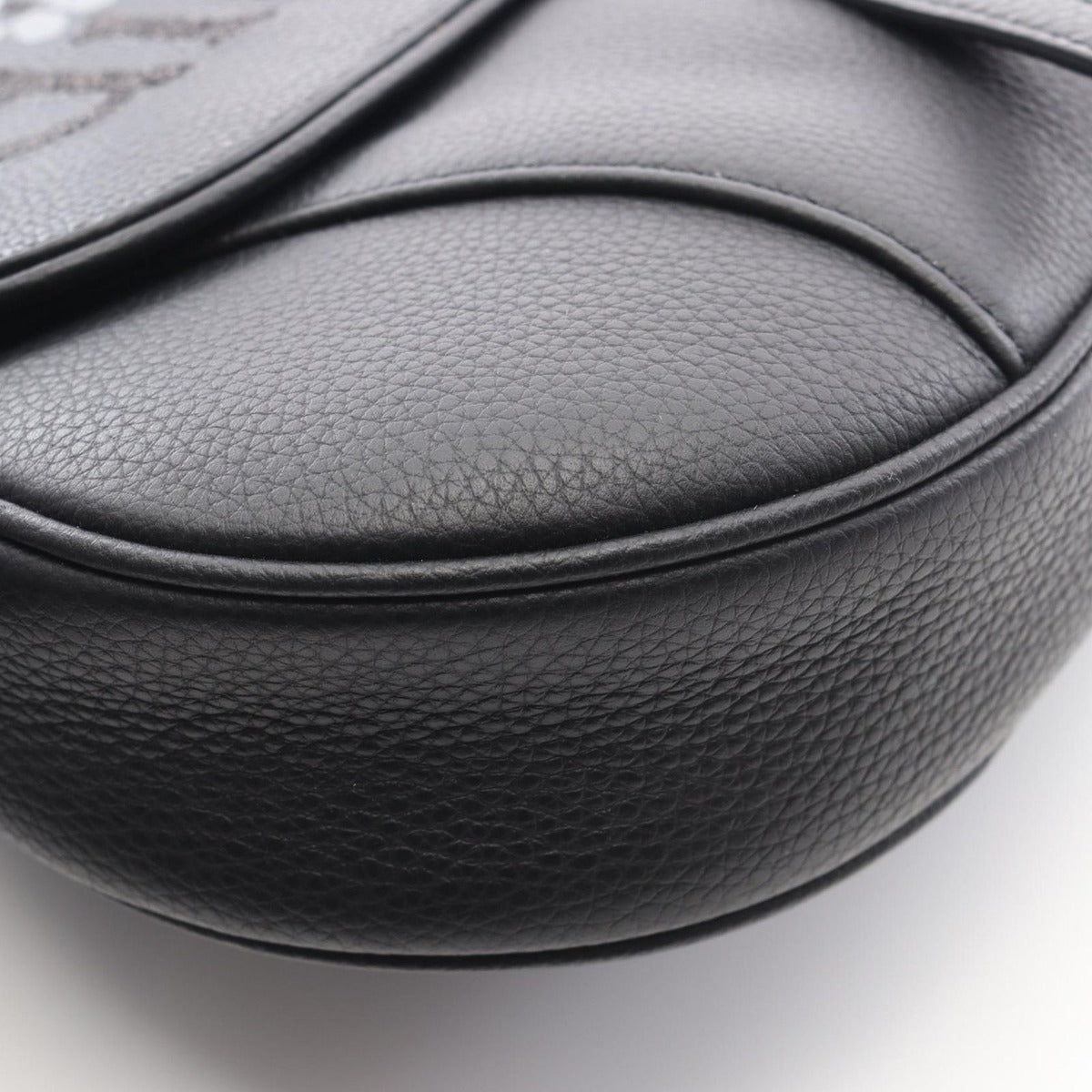Dior Waist Bag Erl Saddle Black Leather — view 6