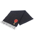 Louis Vuitton Echarpe Damier Graphite Map Muffler Wool Alpaca Black Scarf