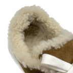 Hermes Day Sneakers Shoes Kelly Hardware Suede Shearling Brown — view 7