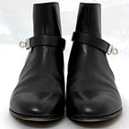 Hermes Short Boots Black Silver Hardware Kelly — view 2