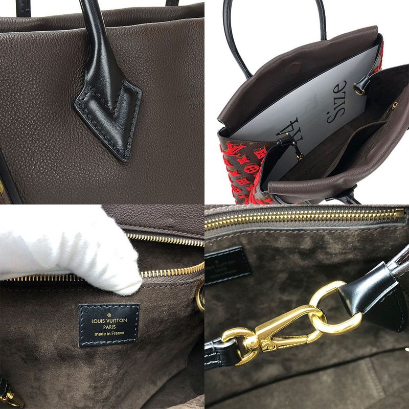 Louis Vuitton Tote W PM Monogram Tuftage Red Logo — view 7