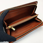 Louis Vuitton Monogram Porte Monnaie Zip Brown Long Wallet — view 2