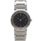 Bvlgari Vintage Watch Date Black Quartz