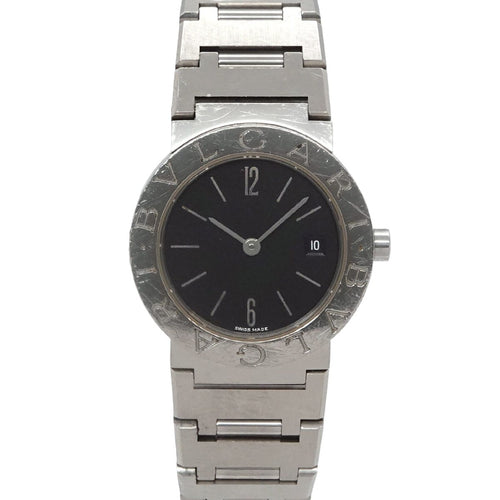 Bvlgari Vintage Watch Date Black Quartz