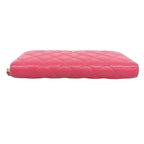 Chanel Wallet Quilted Caviar Leather Pink Gold — view 2