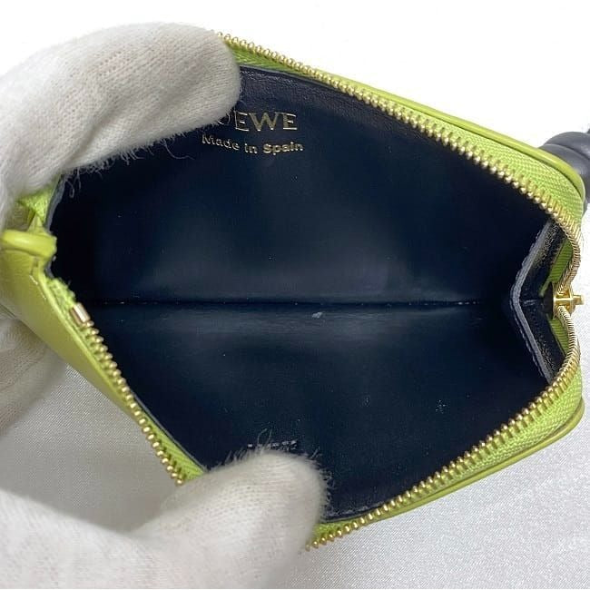 Loewe Coin Card Case Light Green Anise — view 8
