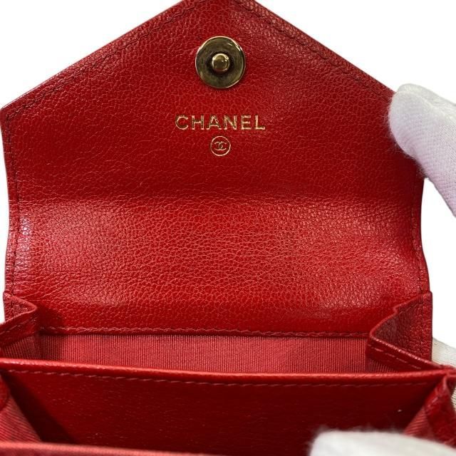 Chanel Chevron V Stitch Coin Case Purse Compact Wallet Mini — view 6