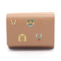 Loewe Trifold Wallet Futurist Cat Mocha Leather