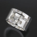 Gucci G Logo Wide Ring No 11 AG 925 Silver E1634