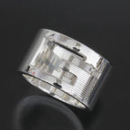 Gucci G Logo Wide Ring No 11 AG 925 Silver E1634 — view 2