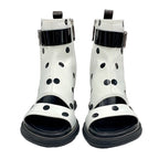 Louis Vuitton Moonlight Line Boots Short Shoes Satin White Black Ankle — view 2