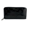Louis Vuitton Round Zip Wallet Vernis Black