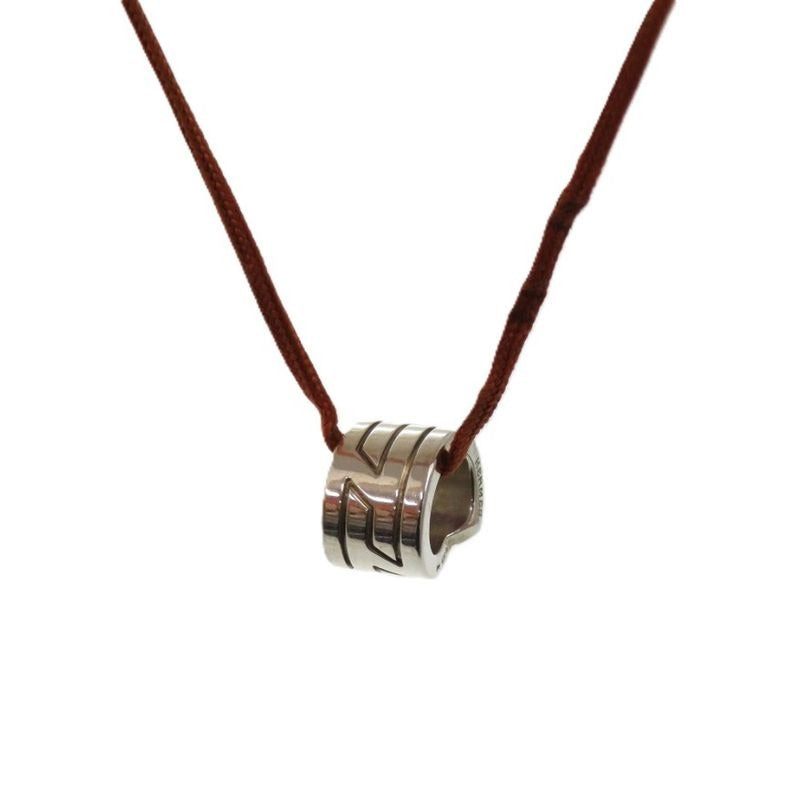 Hermes Move Ashes Necklace Italique Silver 925 Orange 0830 Choker