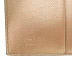Prada 1 Mv204 Saffiano Leather Gold Fold Wallet 0933 — view 7