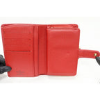 Louis Vuitton Epi Bifold Wallet With Coin Purse In Castilian Red Portefeuille — view 3
