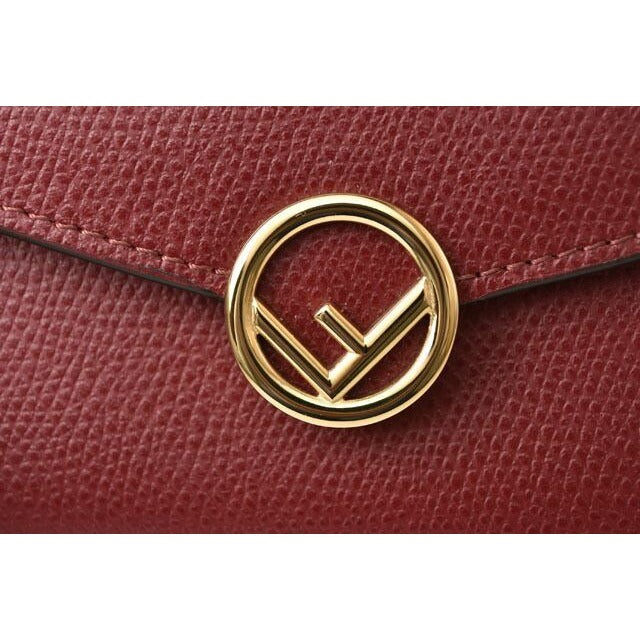 Fendi Wallet Long F IS 8 M0251 A18 B F14 mk Leather Burgundy — view 3