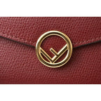 Fendi Wallet Long F IS 8 M0251 A18 B F14 mk Leather Burgundy — view 3