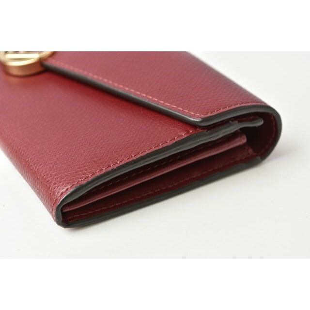 Fendi Wallet Long F IS 8 M0251 A18 B F14 mk Leather Burgundy — view 5