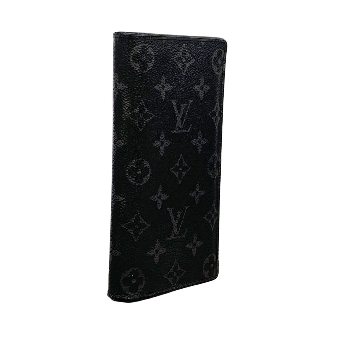 Louis Vuitton Wallet Monogram Eclipse Portefeuille Brazza Black — view 2
