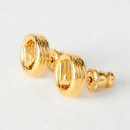 Fendi Earrings F Is Soft White Gold — view 4