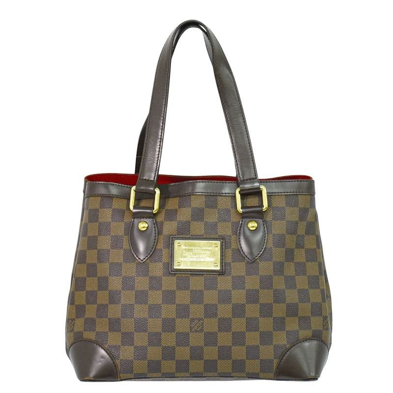 Louis Vuitton Hampstead PM Damier Ebene Tote Bag Handbag Brown — view 2