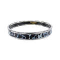 Hermes Leopard Print Stainless Steel Bangle
